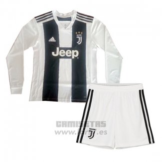 Camiseta Juventus 1ª Equipacion Nino Manga Larga 2018-2019