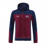 Chaqueta con Capucha del Manchester City 2020-2021 Rojo