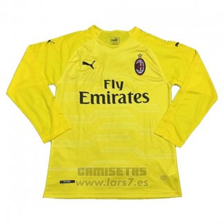 Camiseta AC Milan Portero Manga Larga 2018-2019 Amarillo