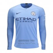 Camiseta Manchester City 1ª Equipacion Manga Larga 2018-2019