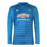 Camiseta Manchester United Portero Manga Larga 2018-2019 Azul