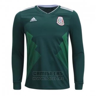 Camiseta Mexico 1ª Equipacion Manga Larga 2018