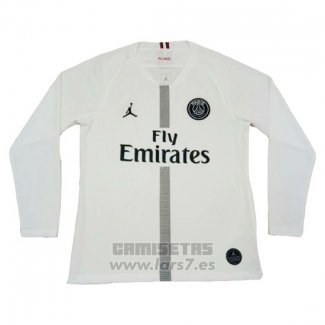 Camiseta Paris Saint-Germain 3ª Equipacion Manga Larga 2018-2019 Blanco