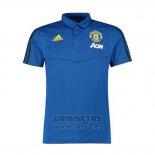 Camiseta Polo del Manchester United 2019-2020 Azul