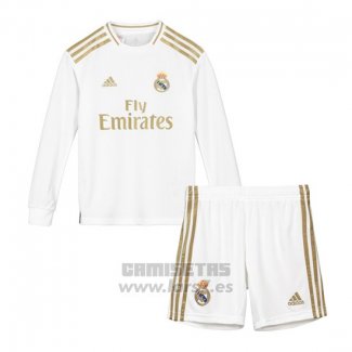 Camiseta Real Madrid 1ª Equipacion Manga Larga Nino 2019-2020