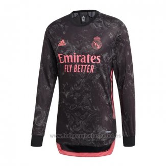 Camiseta Real Madrid 3ª Equipacion Manga Larga 2020-2021