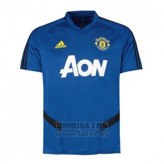 Camiseta de Entrenamiento Manchester United 2019-2020 Azul