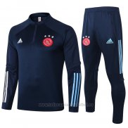 Chandal de Sudadera del Ajax Nino 2020-2021 Azul