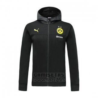 Chaqueta con Capucha del Borussia Dortmund 2019-2020 Negro