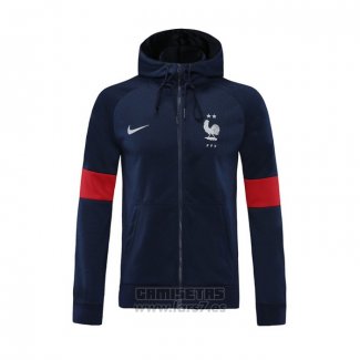 Chaqueta con Capucha del Francia 2020 Azul