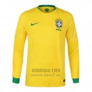 Camiseta Brasil 1ª Equipacion Manga Larga 2018