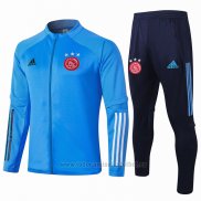 Chandal de Chaqueta del Ajax 2020-2021 Azul